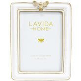 Frame 5x7 Bee White Gold